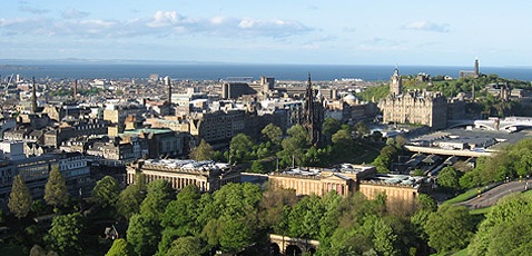 View of Edinburgh from Castle