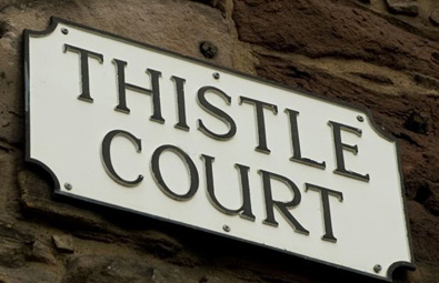 Thistle Court Sign